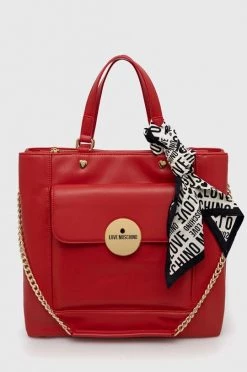 Γυναικεία Τσάντες Shopper και Tote Τσάντα Love Moschino κόκκινο