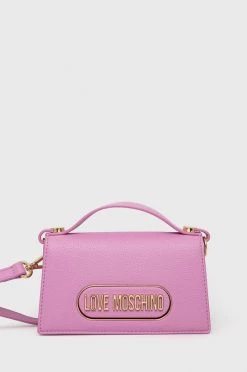 Γυναικεία Τσάντες χιαστί Τσάντα Love Moschino ροζ