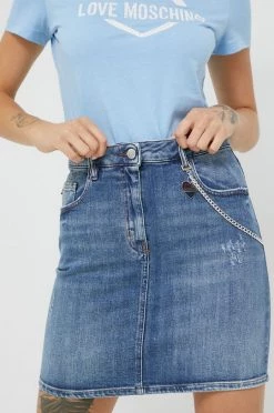 Γυναικεία Φούστες Τζιν φούστα Love Moschino ναυτικό μπλε,