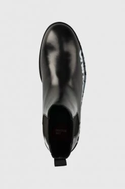 Γυναικεία Μποτάκια Δερμάτινες μπότες τσέλσι Love Moschino χρώμα: μαύρο, -Love Moschino Κατάστημα unnamed file 1398