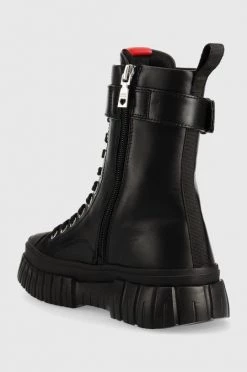 Γυναικεία Μποτάκια Δερμάτινα Workers Love Moschino μαύρο, -Love Moschino Κατάστημα unnamed file 142