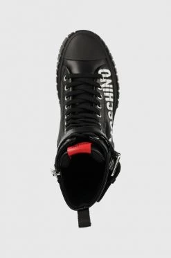 Γυναικεία Μποτάκια Δερμάτινα Workers Love Moschino μαύρο, -Love Moschino Κατάστημα unnamed file 143