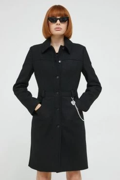 Γυναικεία Παλτά Μάλλινο παλτό Love Moschino μαύρο, -Love Moschino Κατάστημα unnamed file 1534