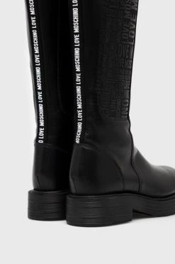Γυναικεία Μπότες Δερμάτινες μπότες Love Moschino χρώμα: μαύρο, -Love Moschino Κατάστημα unnamed file 1644