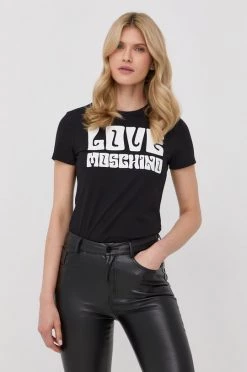 Γυναικεία Κοντομάνικο Μπλουζάκι Love Moschino μαύρο -Love Moschino Κατάστημα unnamed file 1675