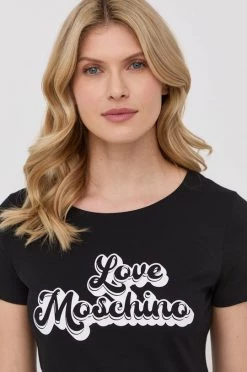 Γυναικεία Φορέματα Βαμβακερό φόρεμα Love Moschino μαύρο, -Love Moschino Κατάστημα unnamed file 1680