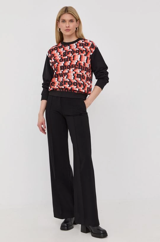 Γυναικεία Χωρίς φερμουάρ Βαμβακερή μπλούζα Love Moschino χρώμα: μαύρο, 2 Γυναικεία Χωρίς φερμουάρ Βαμβακερή μπλούζα Love Moschino χρώμα: μαύρο, - Image 2