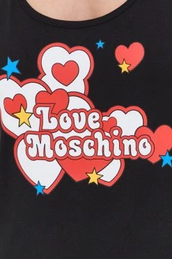Γυναικεία Φορέματα Βαμβακερό φόρεμα Love Moschino μαύρο, -Love Moschino Κατάστημα unnamed file 1691
