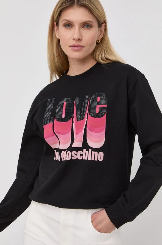 Γυναικεία Χωρίς φερμουάρ Μπλούζα Love Moschino χρώμα: μαύρο, 4 Γυναικεία Χωρίς φερμουάρ Μπλούζα Love Moschino χρώμα: μαύρο, - Image 4