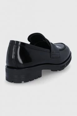 Γυναικεία Μοκασίνια Δερμάτινα μοκασίνια Love Moschino χρώμα: μαύρο -Love Moschino Κατάστημα unnamed file 1745