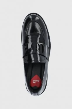 Γυναικεία Μοκασίνια Δερμάτινα μοκασίνια Love Moschino χρώμα: μαύρο -Love Moschino Κατάστημα unnamed file 1746