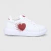Γυναικεία Sneakers Love Moschino - Δερμάτινα παπούτσια Love Moschino - Δερμάτινα παπούτσια λευκό