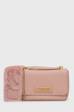 Γυναικεία Τσάντες χιαστί Love Moschino - Τσάντα παστέλ ροζ