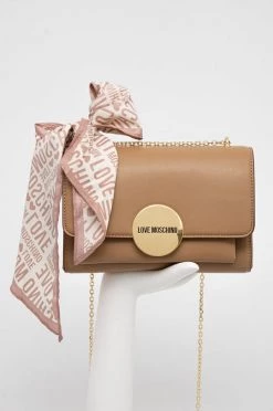 Γυναικεία Τσάντες χιαστί Τσάντα Love Moschino μπεζ