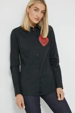 Γυναικεία Πουκάμισα Πουκάμισο Love Moschino μαύρο, -Love Moschino Κατάστημα unnamed file 1872