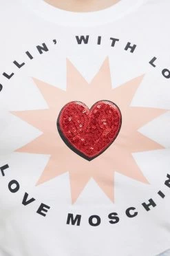 Γυναικεία Κοντομάνικο Μπλουζάκι Love Moschino άσπρο -Love Moschino Κατάστημα unnamed file 2051