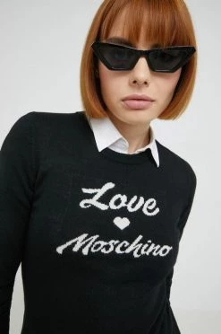Γυναικεία Χωρίς φερμουάρ Μάλλινο πουλόβερ Love Moschino χρώμα: μαύρο, -Love Moschino Κατάστημα unnamed file 2055