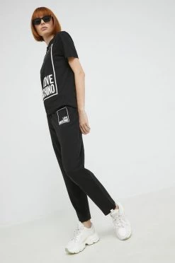 Γυναικεία Παντελόνια φόρμας Παντελόνι φόρμας Love Moschino μαύρο -Love Moschino Κατάστημα unnamed file 2068