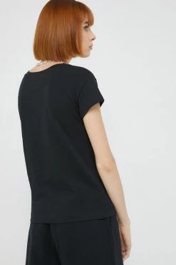 Γυναικεία Κοντομάνικο Βαμβακερό μπλουζάκι Love Moschino μαύρο -Love Moschino Κατάστημα unnamed file 2077