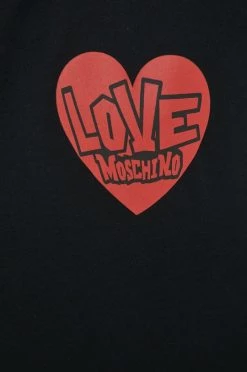 Γυναικεία Κοντομάνικο Βαμβακερό μπλουζάκι Love Moschino μαύρο -Love Moschino Κατάστημα unnamed file 2079