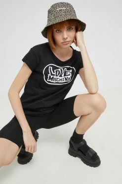 Γυναικεία Κοντομάνικο Βαμβακερό μπλουζάκι Love Moschino μαύρο 6 Γυναικεία Κοντομάνικο Βαμβακερό μπλουζάκι Love Moschino μαύρο -Love Moschino Κατάστημα unnamed file 2081