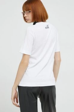 Γυναικεία Κοντομάνικο Βαμβακερό μπλουζάκι Love Moschino άσπρο -Love Moschino Κατάστημα unnamed file 2087