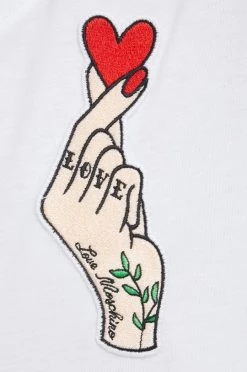 Γυναικεία Κοντομάνικο Βαμβακερό μπλουζάκι Love Moschino άσπρο -Love Moschino Κατάστημα unnamed file 2114