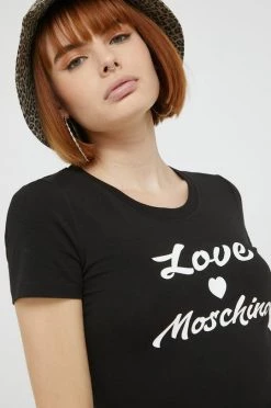 Γυναικεία Κοντομάνικο Μπλουζάκι Love Moschino μαύρο -Love Moschino Κατάστημα unnamed file 2128