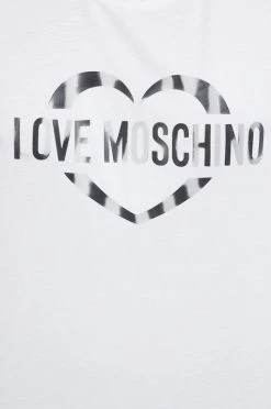 Γυναικεία Κοντομάνικο Βαμβακερό μπλουζάκι Love Moschino άσπρο -Love Moschino Κατάστημα unnamed file 2149