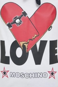 Γυναικεία Κοντομάνικο Βαμβακερό μπλουζάκι Love Moschino άσπρο -Love Moschino Κατάστημα unnamed file 2165