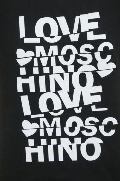 Γυναικεία Κοντομάνικο Βαμβακερό μπλουζάκι Love Moschino μαύρο -Love Moschino Κατάστημα unnamed file 2170