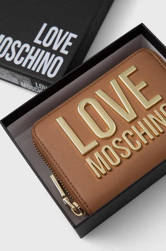 Γυναικεία Πορτοφόλια Πορτοφόλι Love Moschino καφέ 4 Γυναικεία Πορτοφόλια Πορτοφόλι Love Moschino καφέ - Image 4