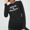 Γυναικεία Μακρυμάνικο Longsleeve Love Moschino μαύρο