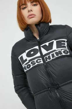 Γυναικεία Μακριά μπουφάν Μπουφάν Love Moschino μαύρο, -Love Moschino Κατάστημα unnamed file 2198