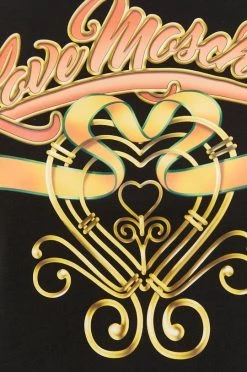 Γυναικεία Κοντομάνικο Βαμβακερό μπλουζάκι Love Moschino μαύρο -Love Moschino Κατάστημα unnamed file 2248