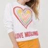 Γυναικεία Χωρίς φερμουάρ Μπλούζα Love Moschino άσπρο,