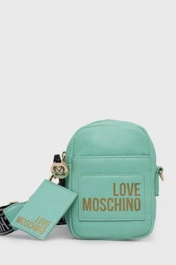 Γυναικεία Τσαντάκια μέσης Σακίδιο Love Moschino τιρκουάζ