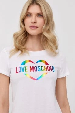 Γυναικεία Φορέματα Βαμβακερό φόρεμα Love Moschino άσπρο, -Love Moschino Κατάστημα unnamed file 2316