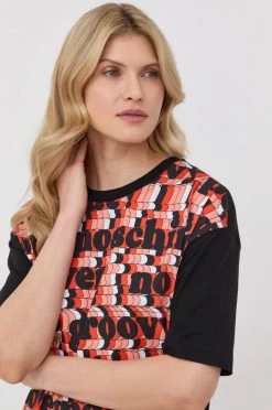 Γυναικεία Φορέματα Βαμβακερό φόρεμα Love Moschino μαύρο, -Love Moschino Κατάστημα unnamed file 2336