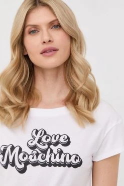 Γυναικεία Κοντομάνικο Βαμβακερό μπλουζάκι Love Moschino μαύρο -Love Moschino Κατάστημα unnamed file 2341