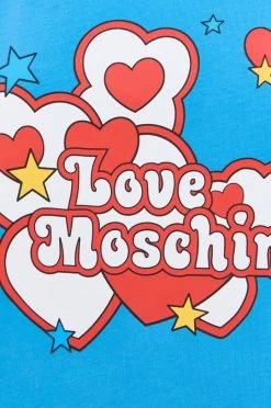 Γυναικεία Φορέματα Βαμβακερό φόρεμα Love Moschino χάλυβα μπλε -Love Moschino Κατάστημα unnamed file 2347