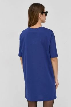 Γυναικεία Φορέματα Βαμβακερό φόρεμα Love Moschino μπλε -Love Moschino Κατάστημα unnamed file 2450