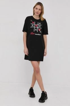 Γυναικεία Φορέματα Βαμβακερό φόρεμα Love Moschino μαύρο