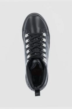 Γυναικεία Μποτάκια Δερμάτινες μπότες Love Moschino χρώμα: μαύρο -Love Moschino Κατάστημα unnamed file 2461