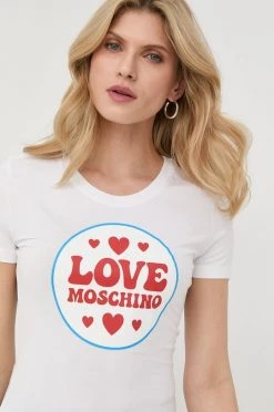 Γυναικεία Κοντομάνικο Μπλουζάκι Love Moschino άσπρο -Love Moschino Κατάστημα unnamed file 2605