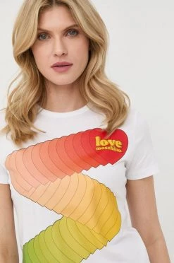 Γυναικεία Κοντομάνικο Βαμβακερό μπλουζάκι Love Moschino άσπρο -Love Moschino Κατάστημα unnamed file 2610