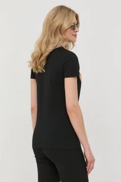 Γυναικεία Κοντομάνικο Βαμβακερό μπλουζάκι Love Moschino μαύρο -Love Moschino Κατάστημα unnamed file 2623