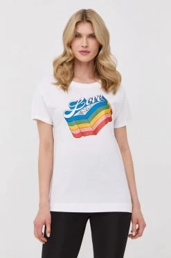 Γυναικεία Κοντομάνικο Βαμβακερό μπλουζάκι Love Moschino άσπρο -Love Moschino Κατάστημα unnamed file 2645