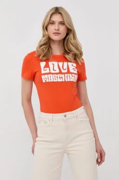 Γυναικεία Κοντομάνικο Μπλουζάκι Love Moschino πορτοκαλί -Love Moschino Κατάστημα unnamed file 2650