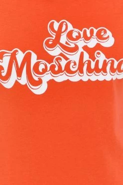 Γυναικεία Κοντομάνικο Βαμβακερό μπλουζάκι Love Moschino πορτοκαλί -Love Moschino Κατάστημα unnamed file 2672